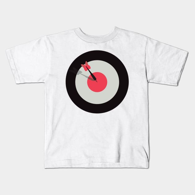 Dartboard Kids T-Shirt by marcustan